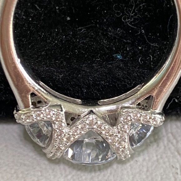 Ring CZ Cubic Zirconia Size 7 Women Sterling Silver 925 Valentine - Picture 9 of 9